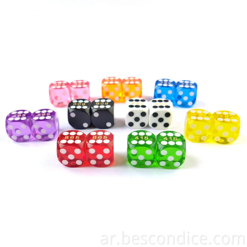 Mini Backgammon Precision Dice 2